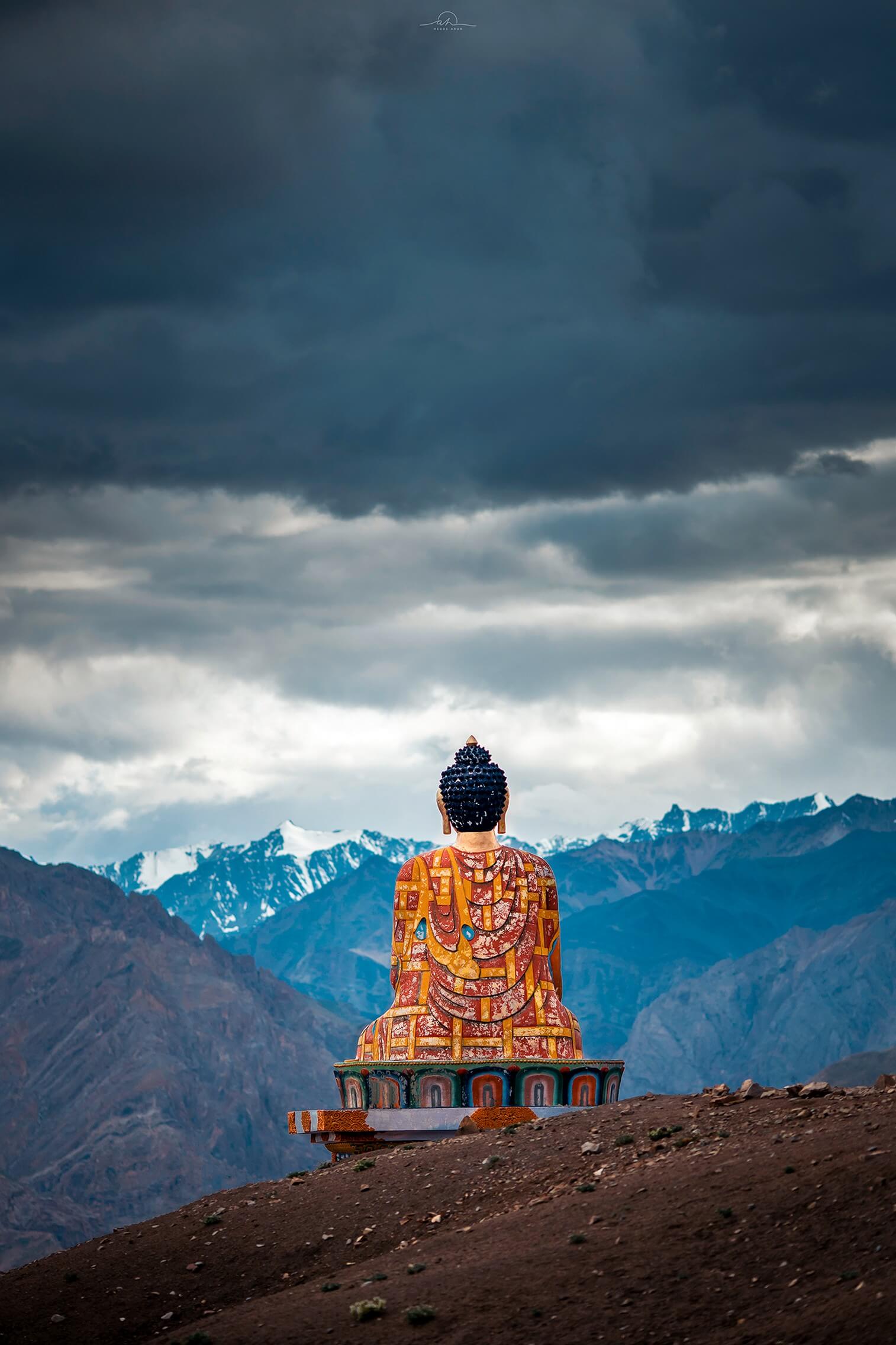 Langza Buddha Statue Spiti New Year Expedition with Arun Hegden